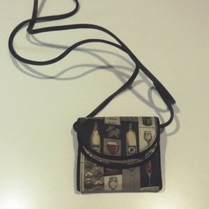 NICOLE MILLER Wallet Organizer Purse - WINE theme